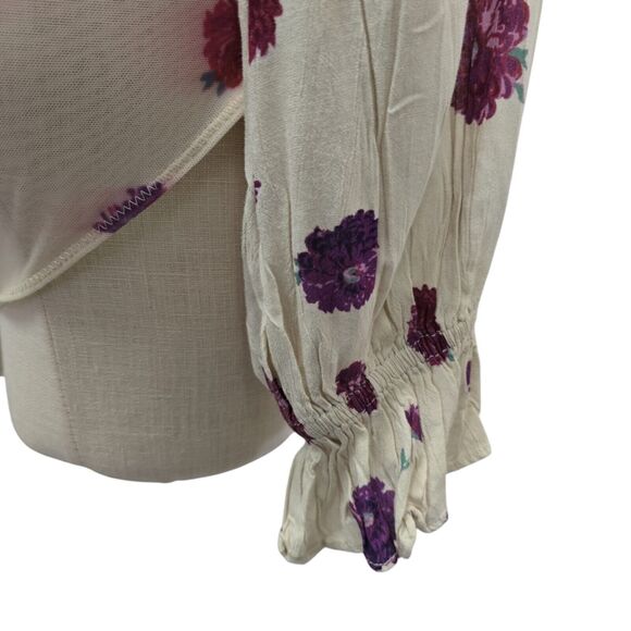 NWT Intimately Free People Womens Size Small Poppy Printed Bodysuit Ruffle Boho‎ - Picture 15 of 15